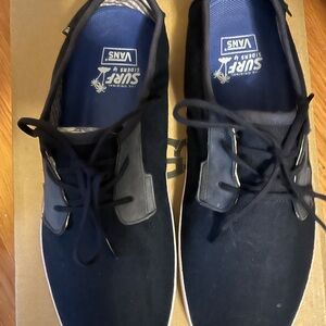 Vans Men's Navy and Gray Sneakers